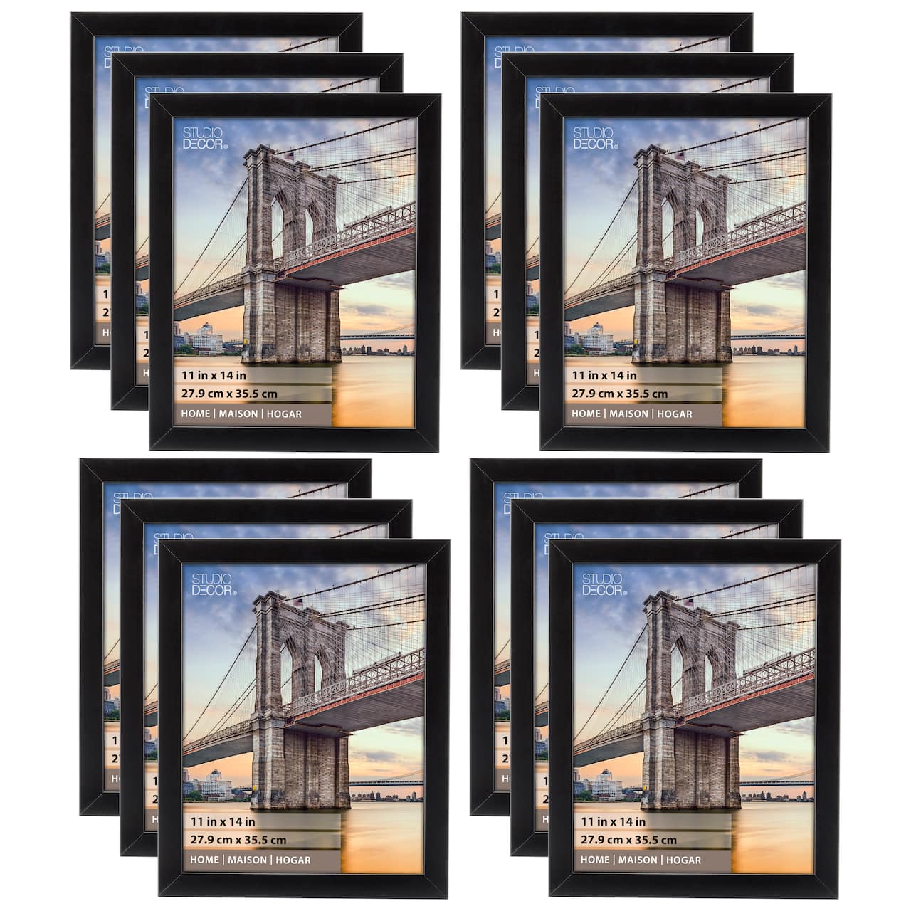 12 Pack: Black Flat Frame, Home by Studio Décor®
